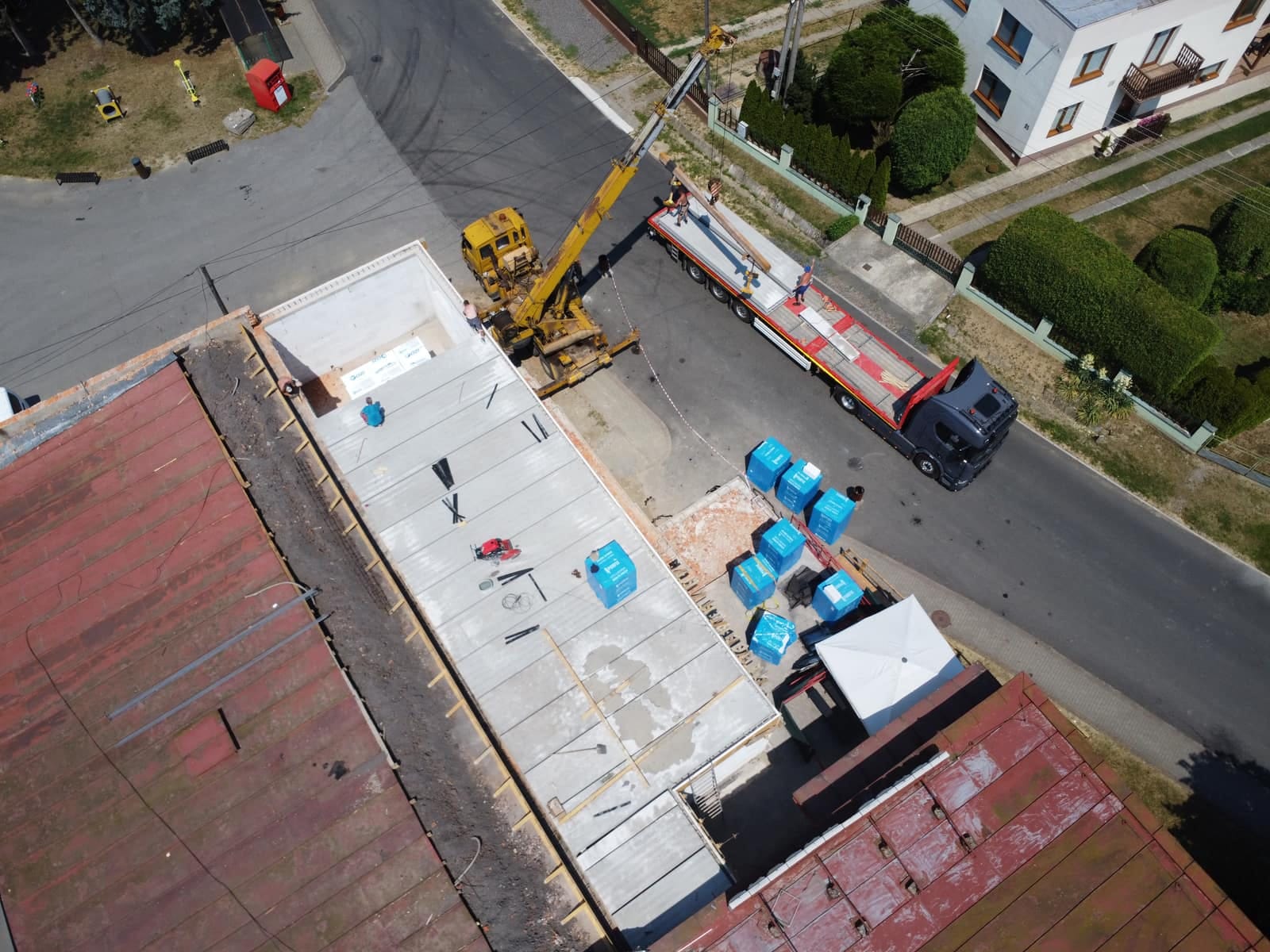 COOP Jednota Petrovce nad Laborcom — strop z predpätých panelov SP200, foto 2